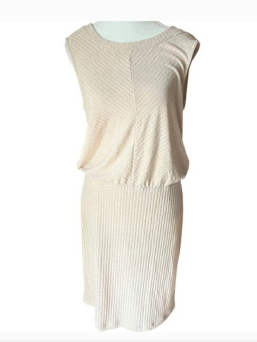 Anthropologie Saturday Sunday Ribbed Knit Midi Dress Women's Small Drop Waist